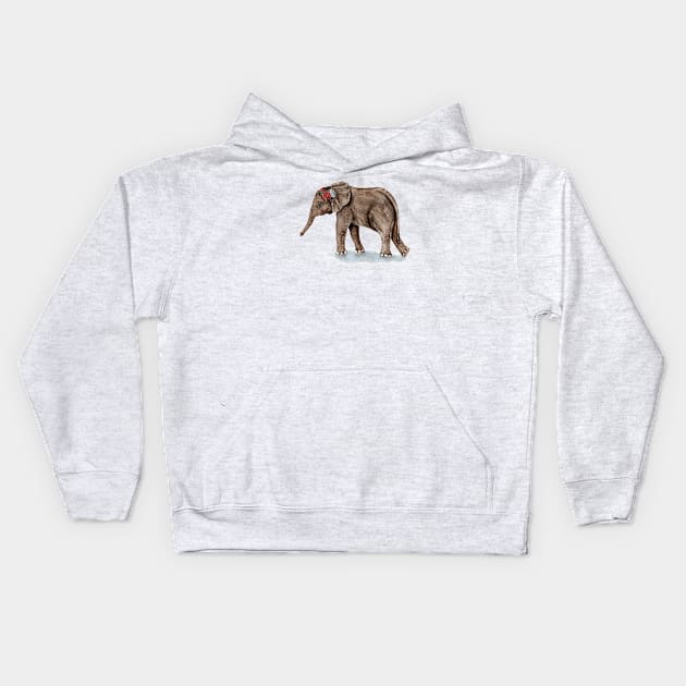 Baby Elephant Kids Hoodie by Goosi